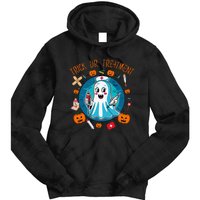 Funny Ghost Nurse Doctor Halloween Trick Or Treat Treatment Tie Dye Hoodie