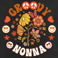 Funny Groovy Nonna Groovy Birthday Matching Birthday Party Adult Drive Performance Visor