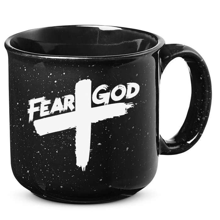 FEAR GOD ON THE CROSS 15oz Campfire Ceramic Mug
