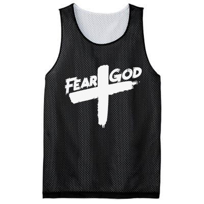 FEAR GOD ON THE CROSS Mesh Reversible Basketball Jersey Tank