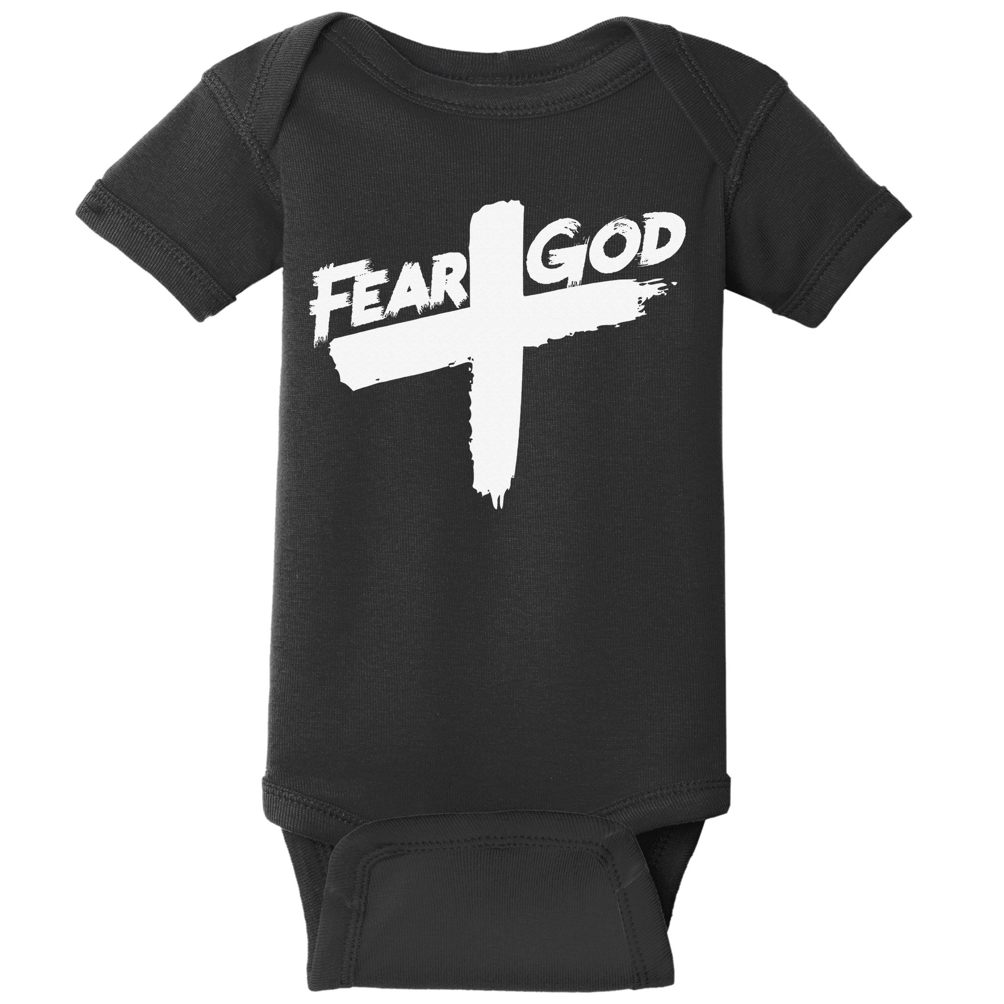 FEAR GOD ON THE CROSS Baby Bodysuit