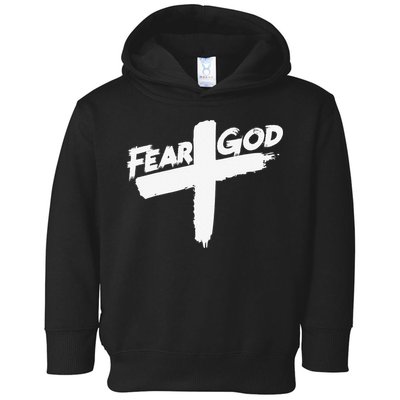 FEAR GOD ON THE CROSS Toddler Hoodie
