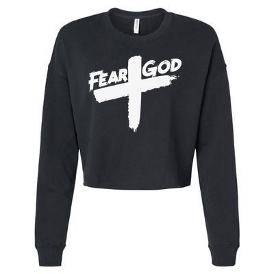 FEAR GOD ON THE CROSS Cropped Pullover Crew