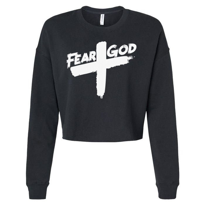 FEAR GOD ON THE CROSS Cropped Pullover Crew