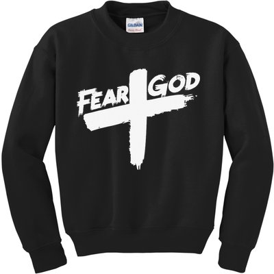 FEAR GOD ON THE CROSS Kids Sweatshirt