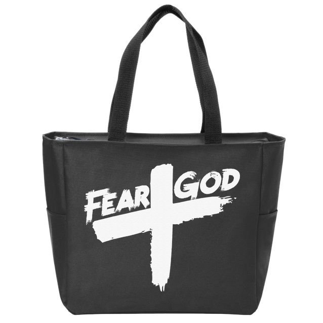 FEAR GOD ON THE CROSS Zip Tote Bag
