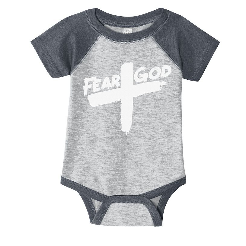 FEAR GOD ON THE CROSS Infant Baby Jersey Bodysuit