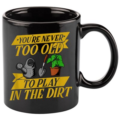 Funny Gardening Old People Flower Gardener 11oz C Handle Ceramic Mug
