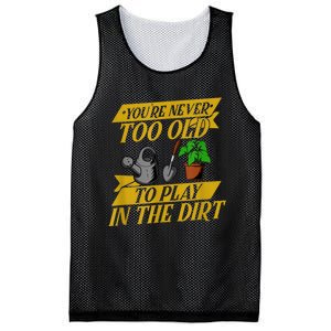 Funny Gardening Old People Flower Gardener Mesh Reversible Basketball Jersey Tank