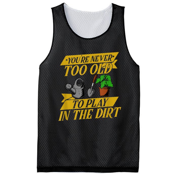 Funny Gardening Old People Flower Gardener Mesh Reversible Basketball Jersey Tank