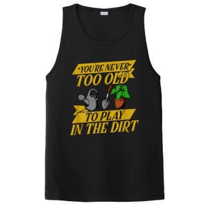 Funny Gardening Old People Flower Gardener PosiCharge Competitor Tank