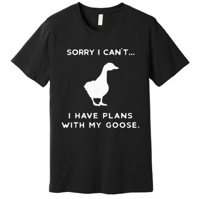 Funny Goose Outfit Geese Poultry Farm Xmas Party Christmas Premium T-Shirt