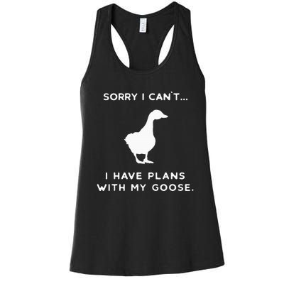 Funny Goose Outfit Geese Poultry Farm Xmas Party Christmas Women's Racerback Tank