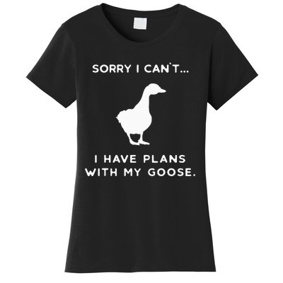 Funny Goose Outfit Geese Poultry Farm Xmas Party Christmas Women's T-Shirt