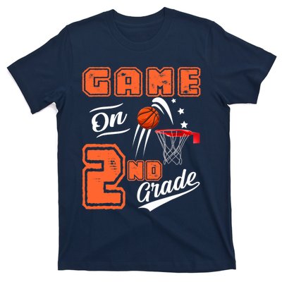 Funny Games On Second Grade Basketball First Day Of School T-Shirt