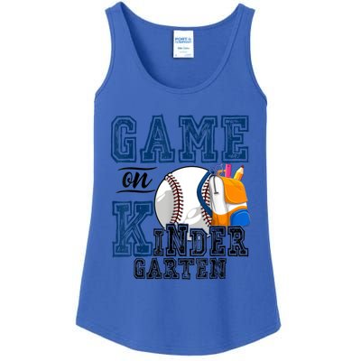 Funny Games On Kindergarten Baseball Fan First Day Of School Funny Gift Ladies Essential Tank