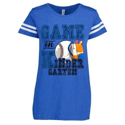 Funny Games On Kindergarten Baseball Fan First Day Of School Funny Gift Enza Ladies Jersey Football T-Shirt