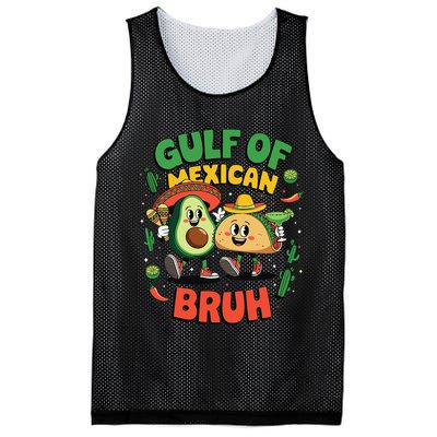 Funny Gulf Of Mexican Bruh Avocado Cinco De Mayo Mesh Reversible Basketball Jersey Tank