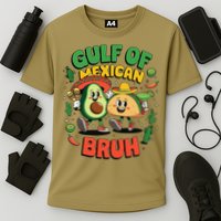 Funny Gulf Of Mexican Bruh Avocado Cinco De Mayo Cooling Performance Crew T-Shirt