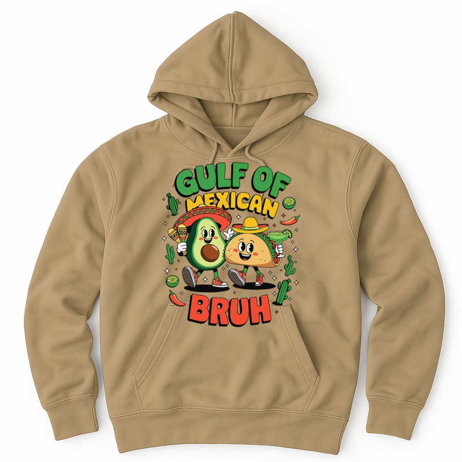 Funny Gulf Of Mexican Bruh Avocado Cinco De Mayo Hoodie