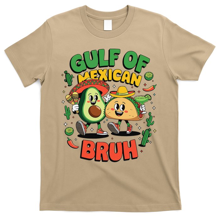 Funny Gulf Of Mexican Bruh Avocado Cinco De Mayo T-Shirt