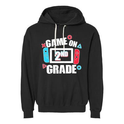 Funny Game On 2nd Second Grade Garment-Dyed Fleece Hoodie