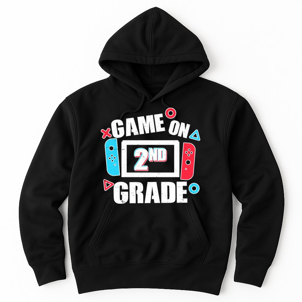 Funny Game On 2nd Second Grade Hoodie