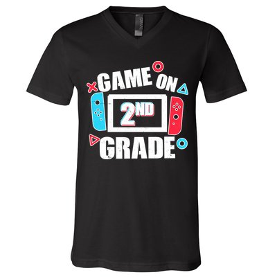 Funny Game On 2nd Second Grade V-Neck T-Shirt