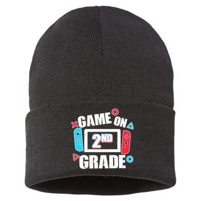 Funny Game On 2nd Second Grade Sustainable Knit Beanie