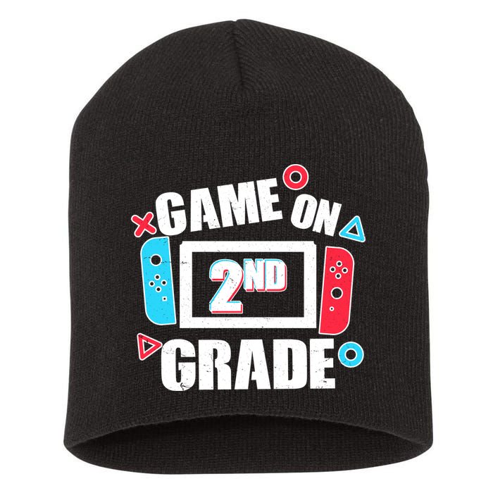 Funny Game On 2nd Second Grade Short Acrylic Beanie