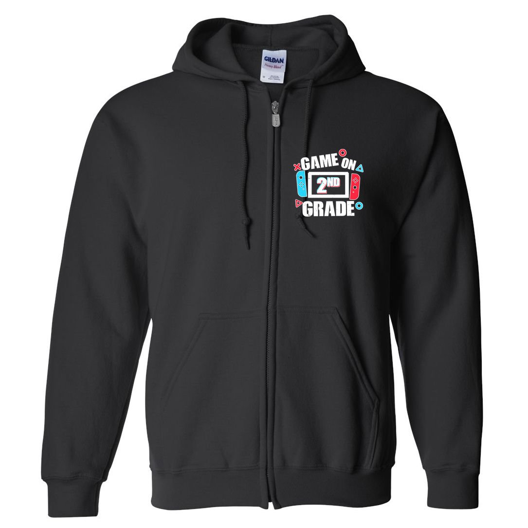 Funny Game On 2nd Second Grade Full Zip Hoodie