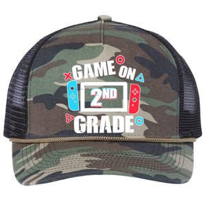 Funny Game On 2nd Second Grade Retro Rope Trucker Hat Cap