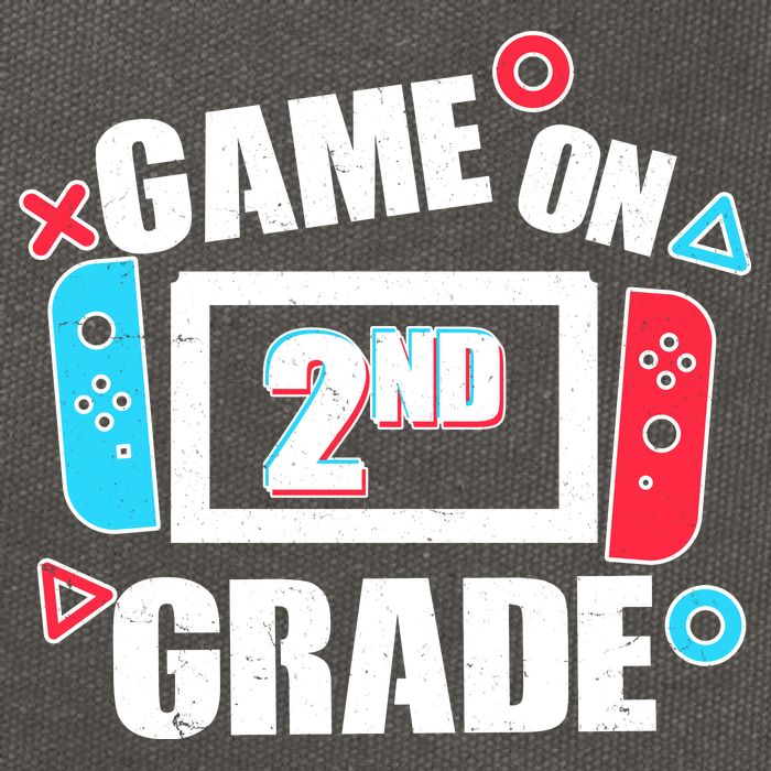 Funny Game On 2nd Second Grade Cotton Canvas Backpack