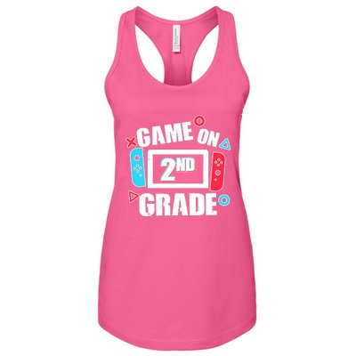 Funny Game On 2nd Second Grade Women's Racerback Tank