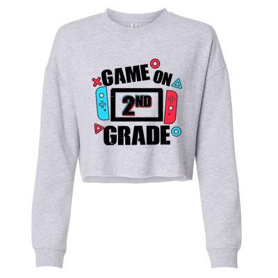 Funny Game On 2nd Second Grade Cropped Pullover Crew