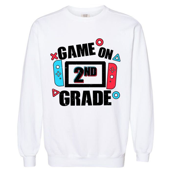 Funny Game On 2nd Second Grade Garment-Dyed Sweatshirt