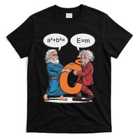 Funny Geek Outfit Nerd Costume Pythagoras Vs Einstein T-Shirt