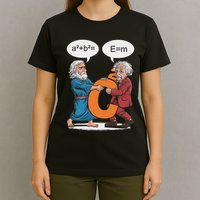 Funny Geek Outfit Nerd Costume Pythagoras Vs Einstein T-Shirt