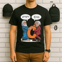 Funny Geek Outfit Nerd Costume Pythagoras Vs Einstein T-Shirt