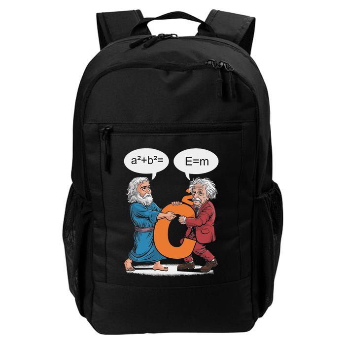 Funny Geek Outfit Nerd Costume Pythagoras Vs Einstein Daily Commute Backpack