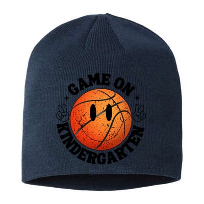 Funny Game On Kindergarten Basketball First Day Of School Sustainable Beanie