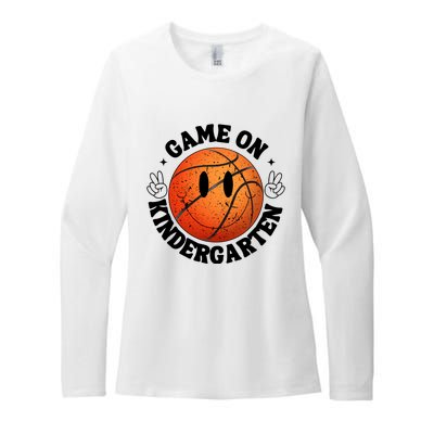 Funny Game On Kindergarten Basketball First Day Of School Womens CVC Long Sleeve Shirt