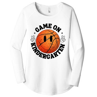 Funny Game On Kindergarten Basketball First Day Of School Women's Perfect Tri Tunic Long Sleeve Shirt