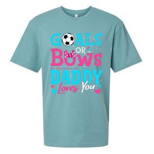 funny Goals Or Bows Daddy Loves You Soccer Sueded Cloud Jersey T-Shirt