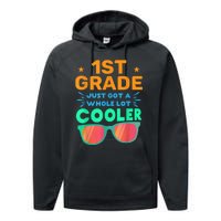 First grader outfit back to school gift for 1st grade Performance Fleece Hoodie