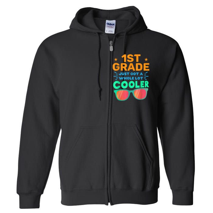 First grader outfit back to school gift for 1st grade Full Zip Hoodie