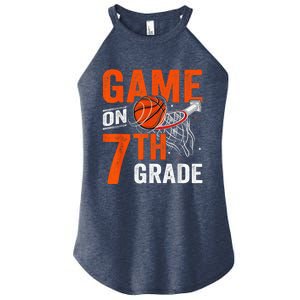 Funny Games On Seventh Grade Basketball First Day Of School Women’s Perfect Tri Rocker Tank