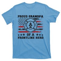 Firefighter Grandpa Of A Hero Firefighter Grandfather Cool Gift T-Shirt