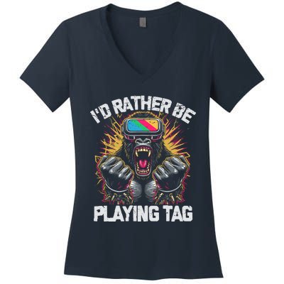 Funny Game Outfits Women's V-Neck T-Shirt