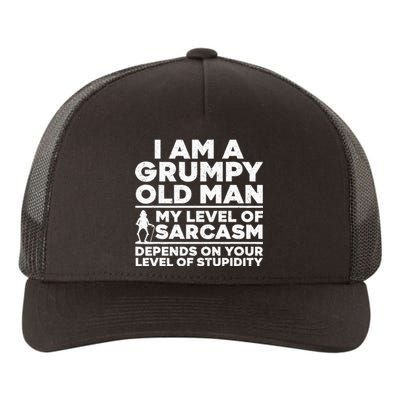 Funny Grumpy Old Man Art For Dad Grandpa Old People Yupoong Adult 5-Panel Trucker Hat